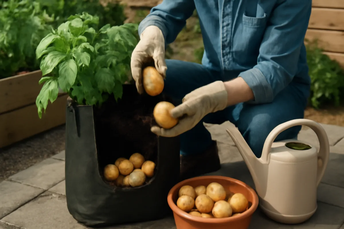 Qual è il metodo più semplice per coltivare patate in sacco? Raccogli anche in spazi ridotti e senza fatica